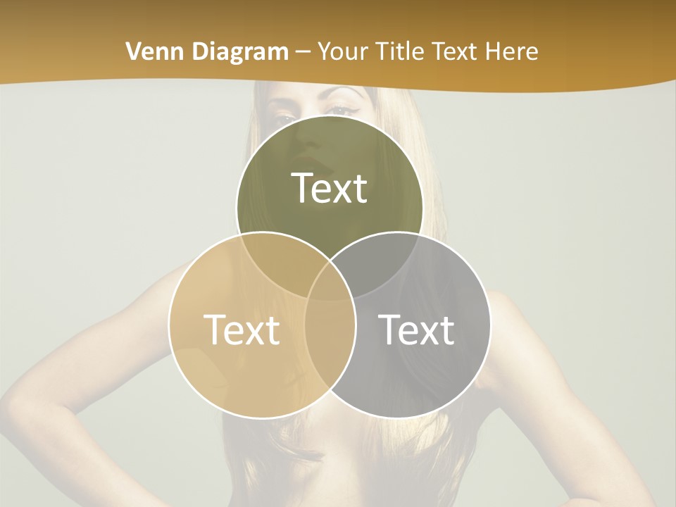 A Woman With Long Blonde Hair Posing For A Picture PowerPoint Template