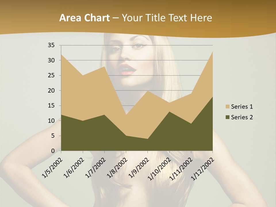 A Woman With Long Blonde Hair Posing For A Picture PowerPoint Template