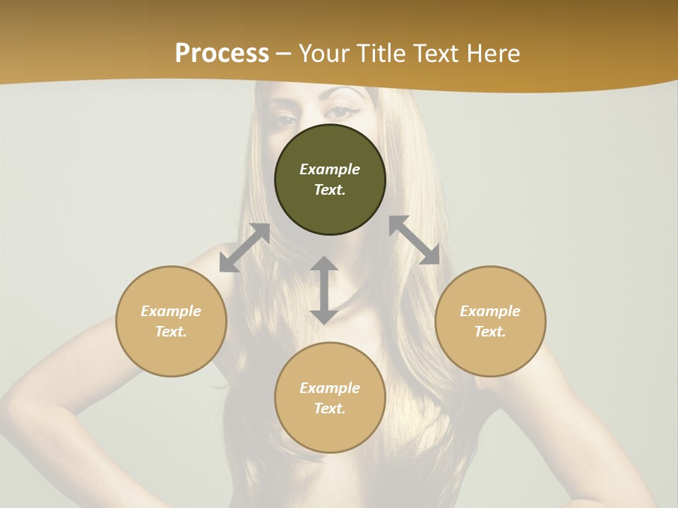 A Woman With Long Blonde Hair Posing For A Picture PowerPoint Template