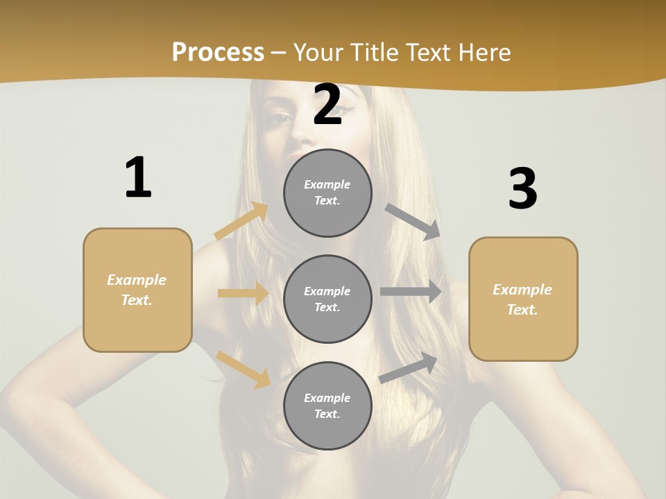 A Woman With Long Blonde Hair Posing For A Picture PowerPoint Template