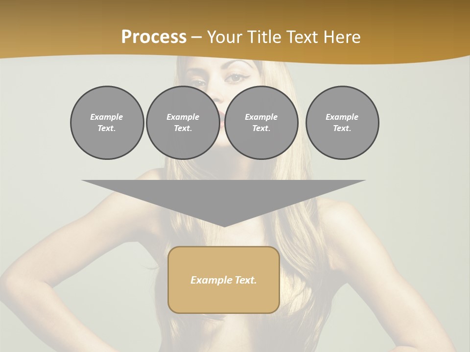 A Woman With Long Blonde Hair Posing For A Picture PowerPoint Template