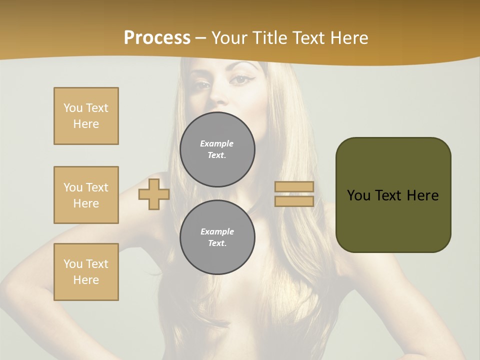 A Woman With Long Blonde Hair Posing For A Picture PowerPoint Template