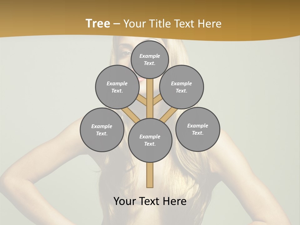 A Woman With Long Blonde Hair Posing For A Picture PowerPoint Template