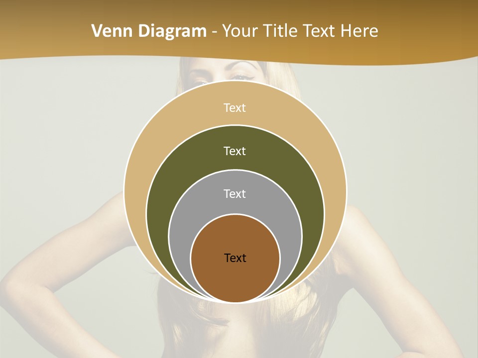 A Woman With Long Blonde Hair Posing For A Picture PowerPoint Template