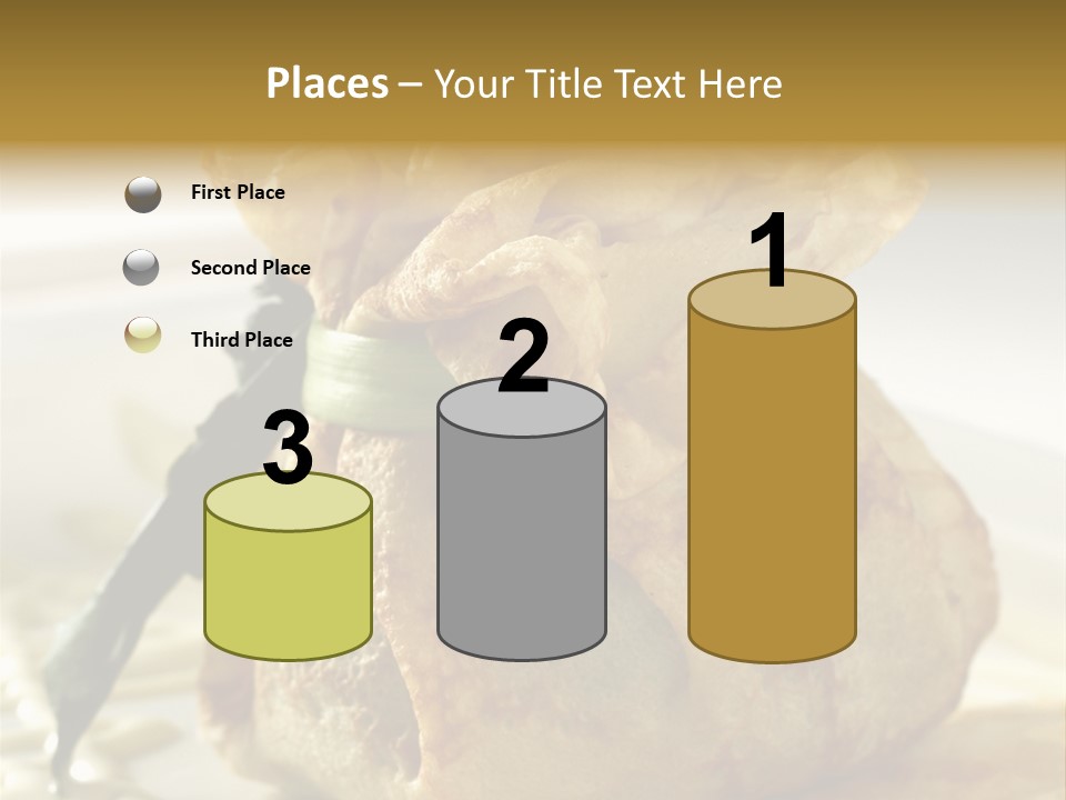 Salad Vegetable Meat PowerPoint Template