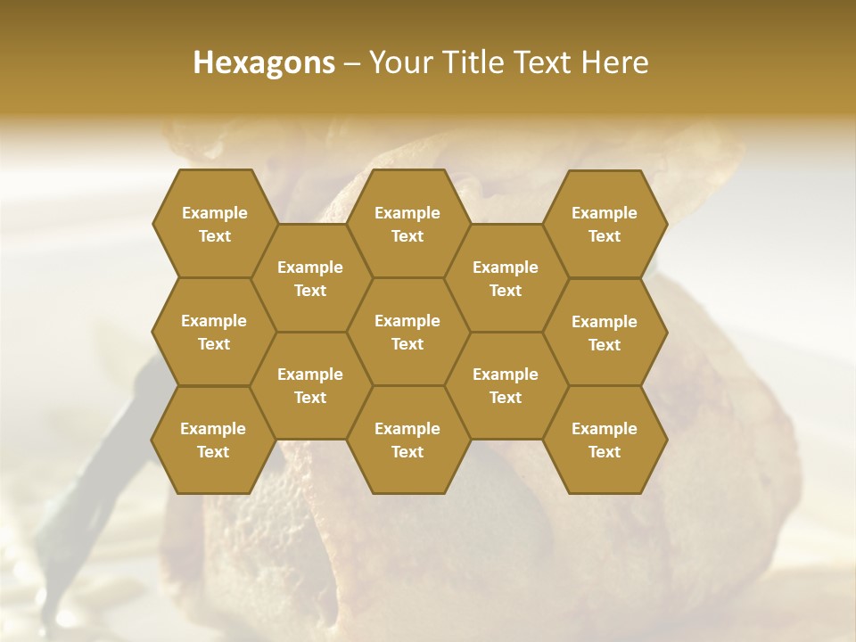 Salad Vegetable Meat PowerPoint Template