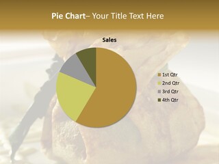 Salad Vegetable Meat PowerPoint Template