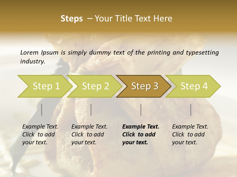 Salad Vegetable Meat PowerPoint Template
