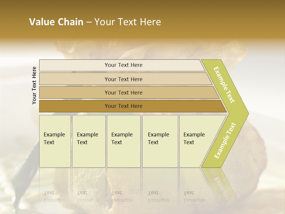 Salad Vegetable Meat PowerPoint Template