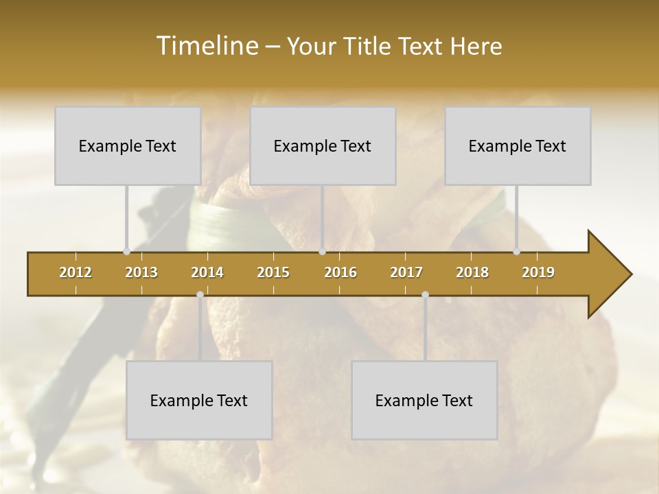 Salad Vegetable Meat PowerPoint Template