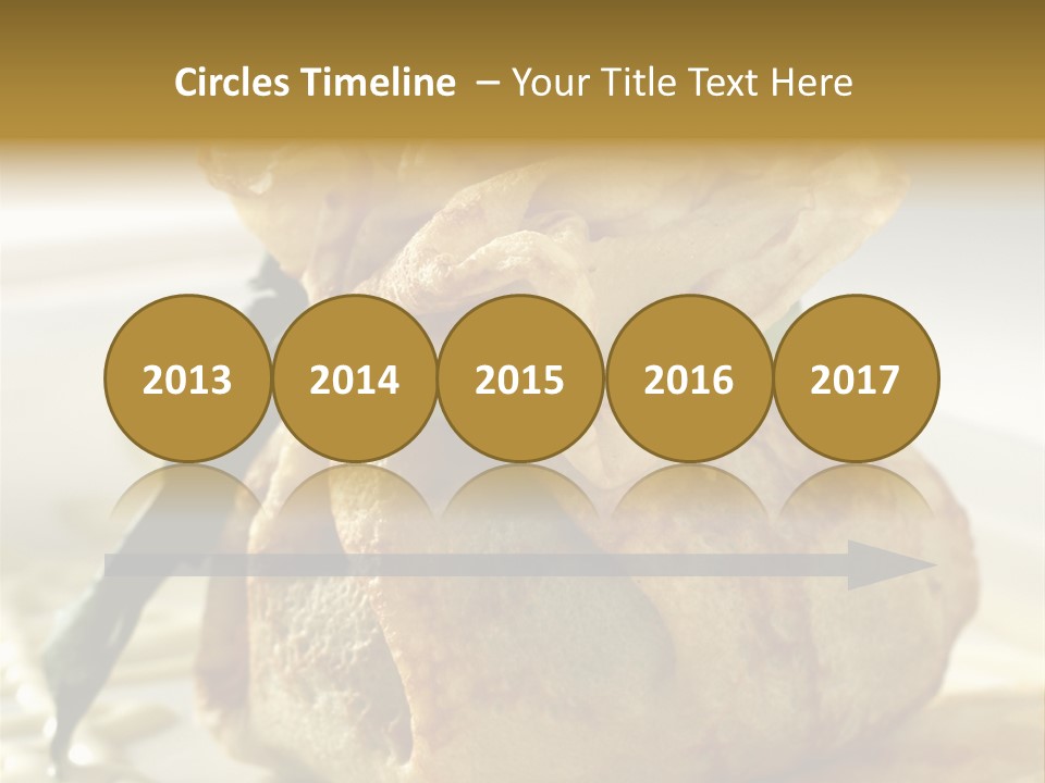 Salad Vegetable Meat PowerPoint Template