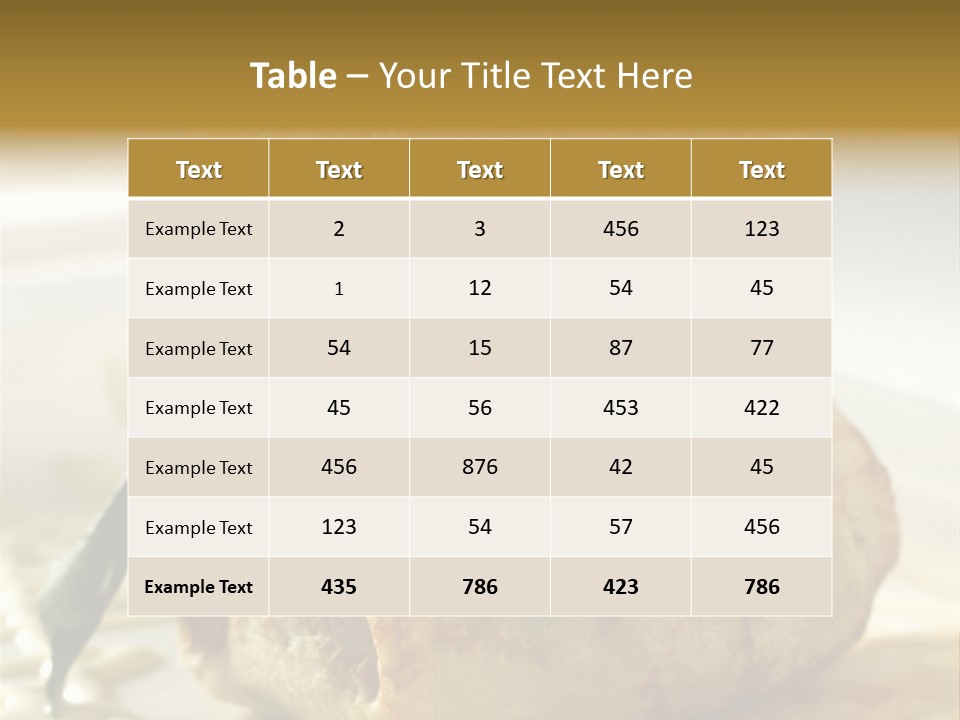 Salad Vegetable Meat PowerPoint Template