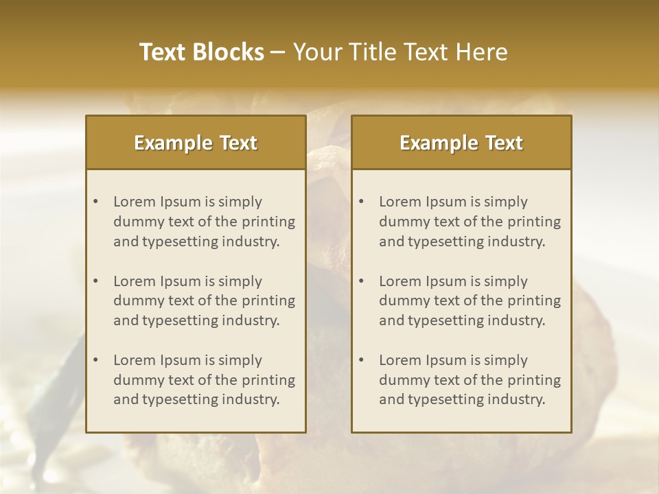 Salad Vegetable Meat PowerPoint Template