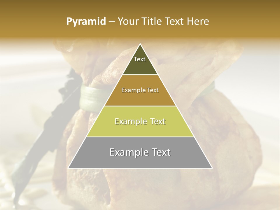 Salad Vegetable Meat PowerPoint Template