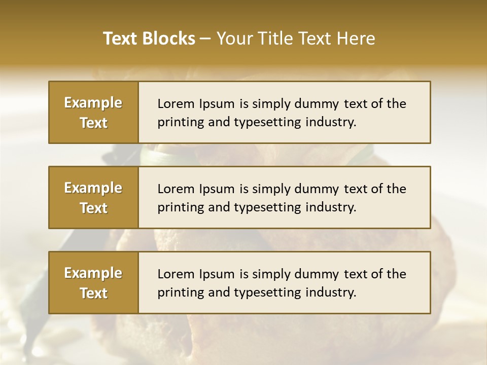 Salad Vegetable Meat PowerPoint Template