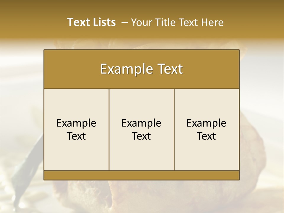 Salad Vegetable Meat PowerPoint Template