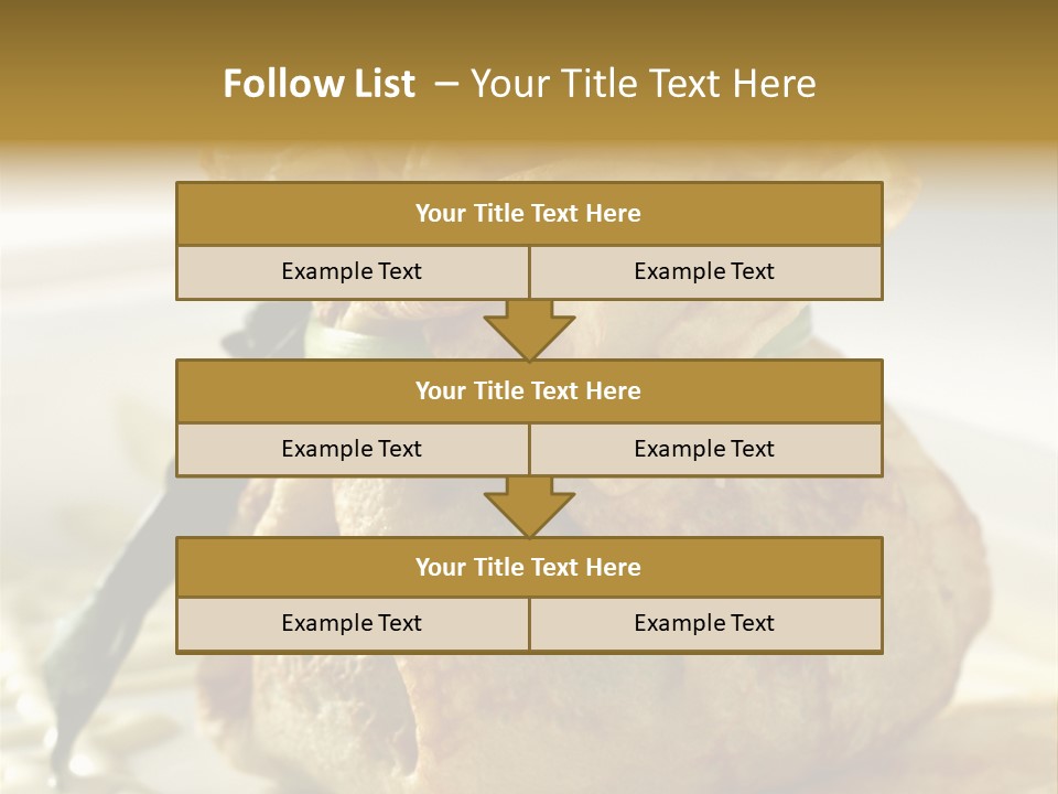Salad Vegetable Meat PowerPoint Template