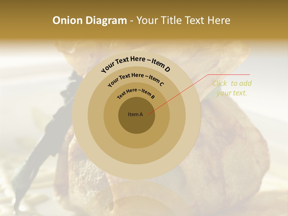 Salad Vegetable Meat PowerPoint Template