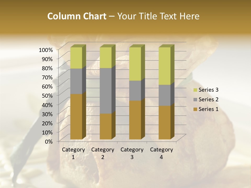 Salad Vegetable Meat PowerPoint Template