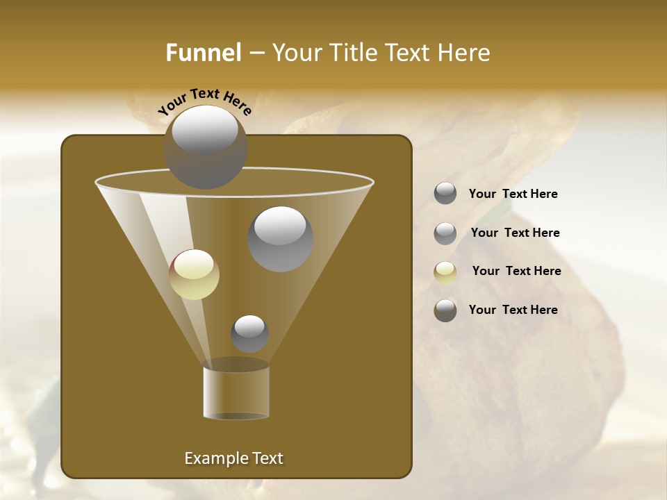 Salad Vegetable Meat PowerPoint Template