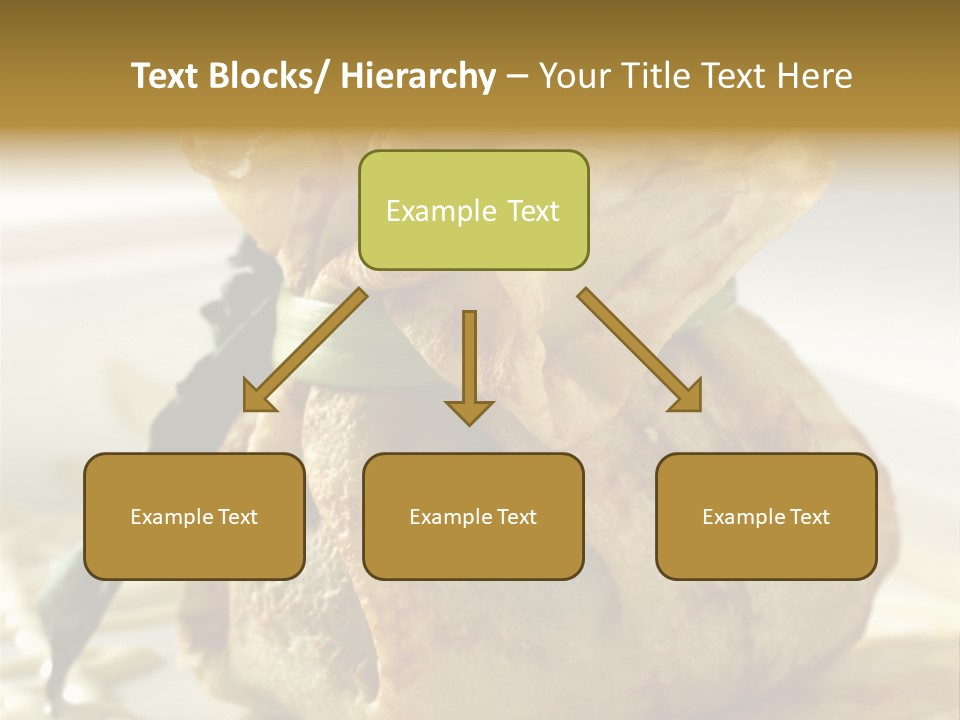 Salad Vegetable Meat PowerPoint Template