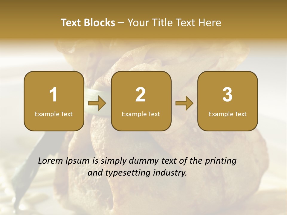 Salad Vegetable Meat PowerPoint Template