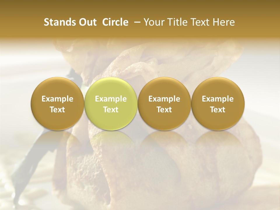 Salad Vegetable Meat PowerPoint Template