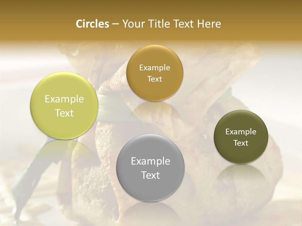 Salad Vegetable Meat PowerPoint Template