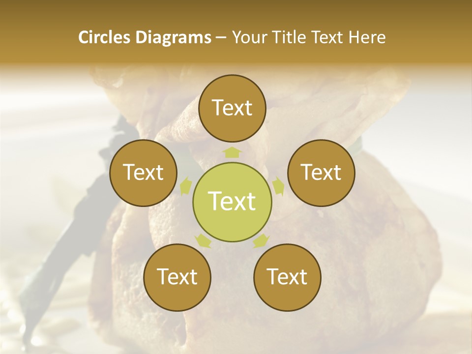 Salad Vegetable Meat PowerPoint Template