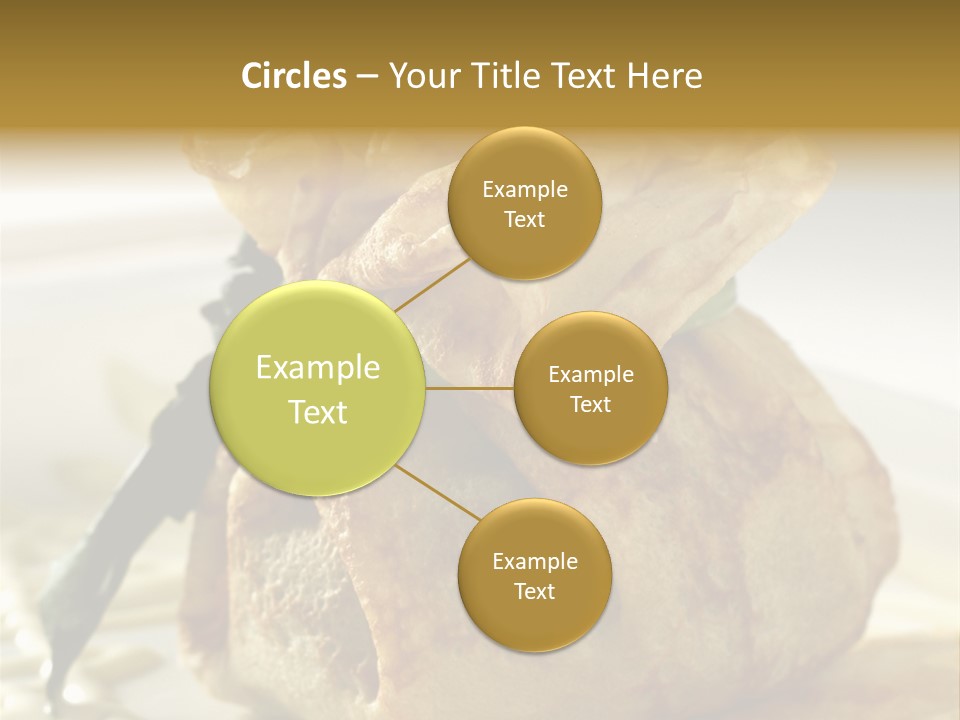 Salad Vegetable Meat PowerPoint Template