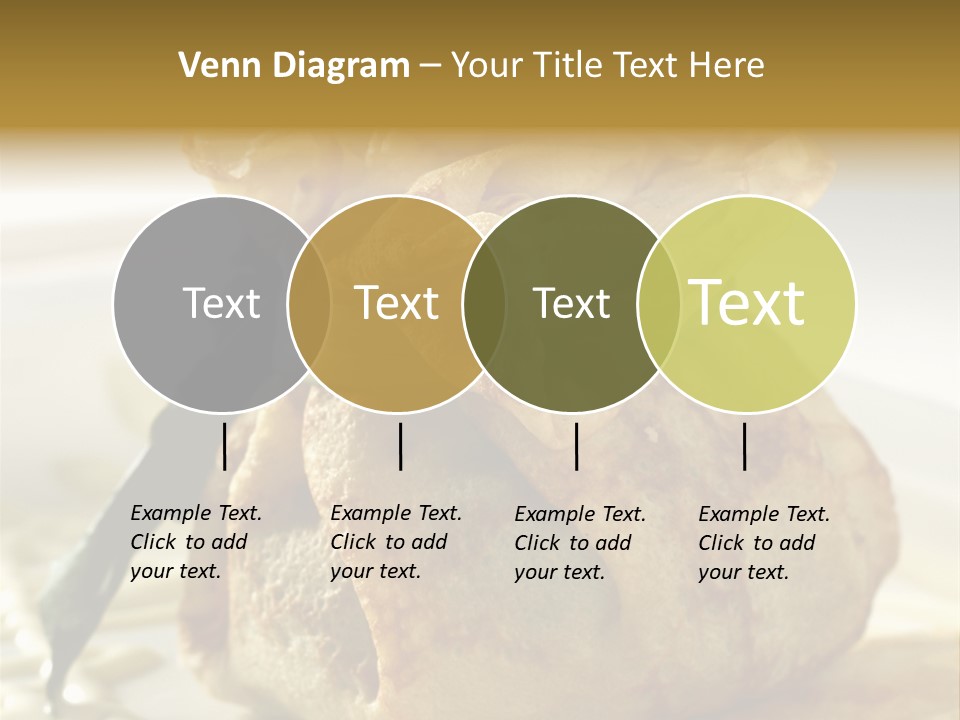 Salad Vegetable Meat PowerPoint Template