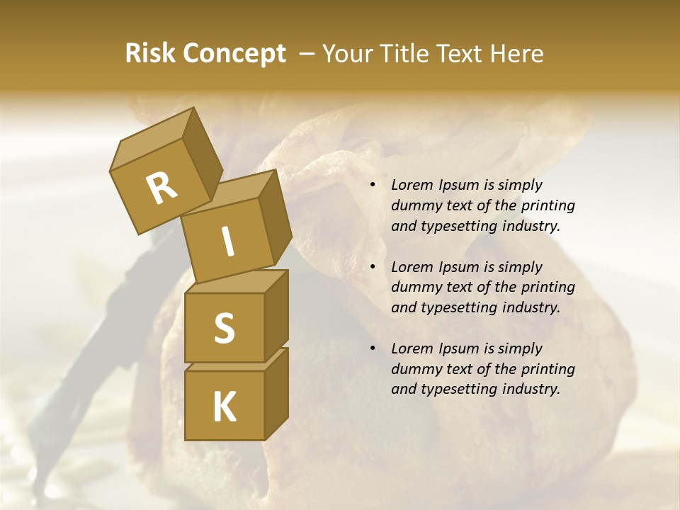 Salad Vegetable Meat PowerPoint Template