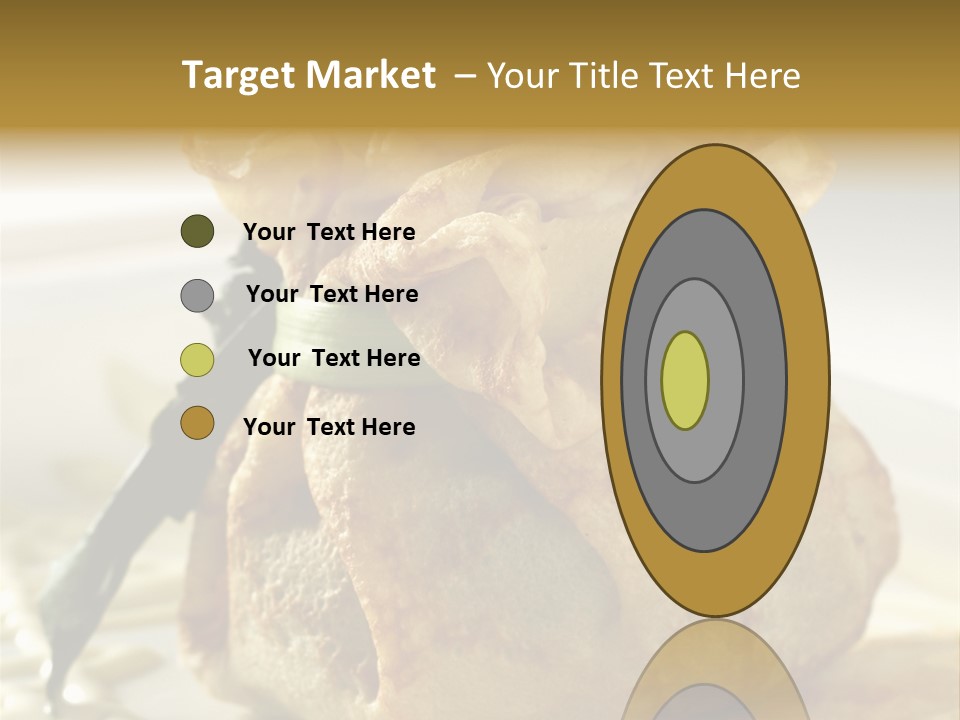 Salad Vegetable Meat PowerPoint Template