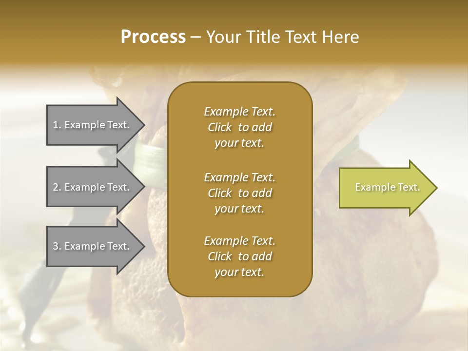 Salad Vegetable Meat PowerPoint Template