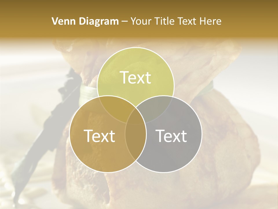 Salad Vegetable Meat PowerPoint Template