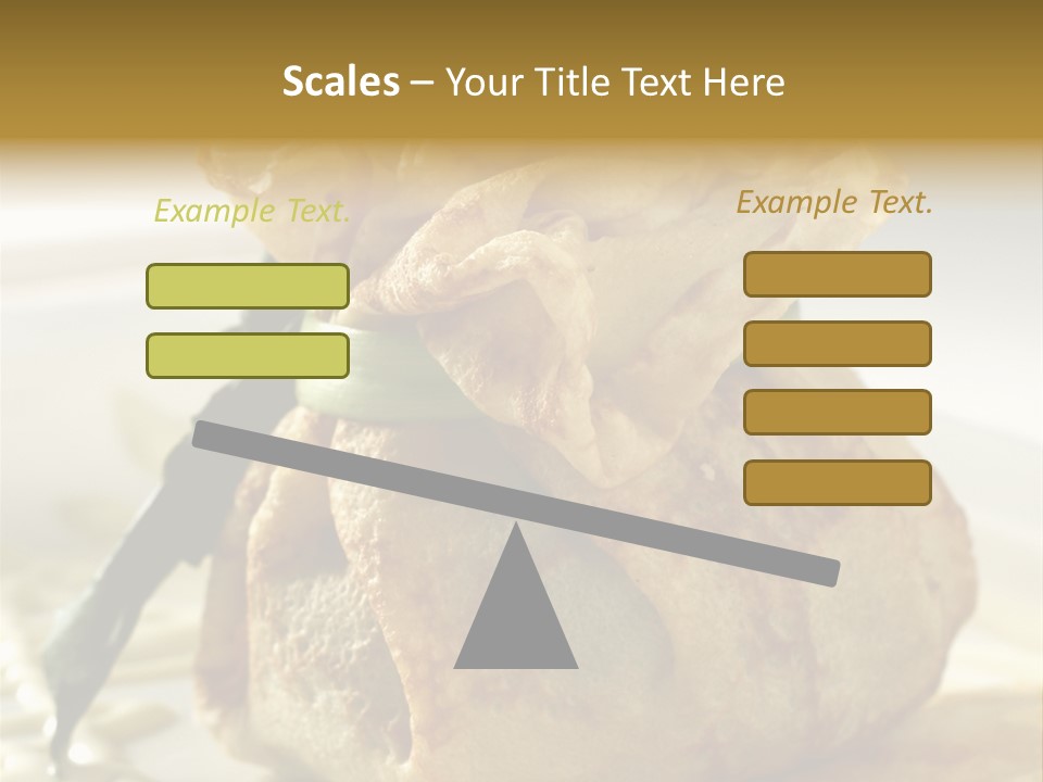 Salad Vegetable Meat PowerPoint Template
