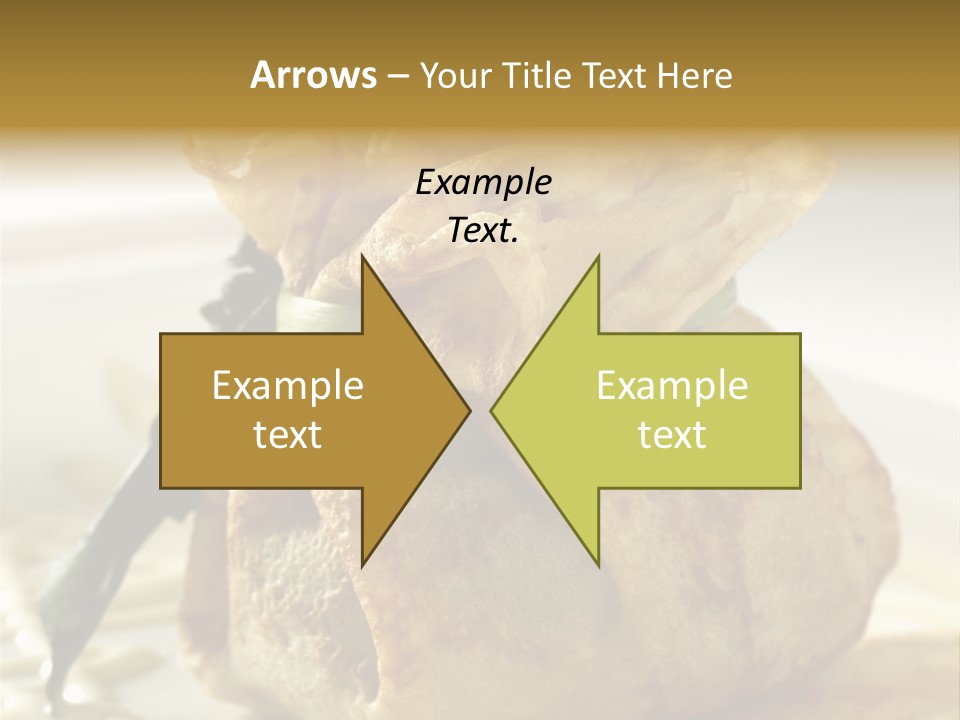 Salad Vegetable Meat PowerPoint Template