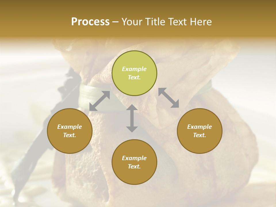 Salad Vegetable Meat PowerPoint Template