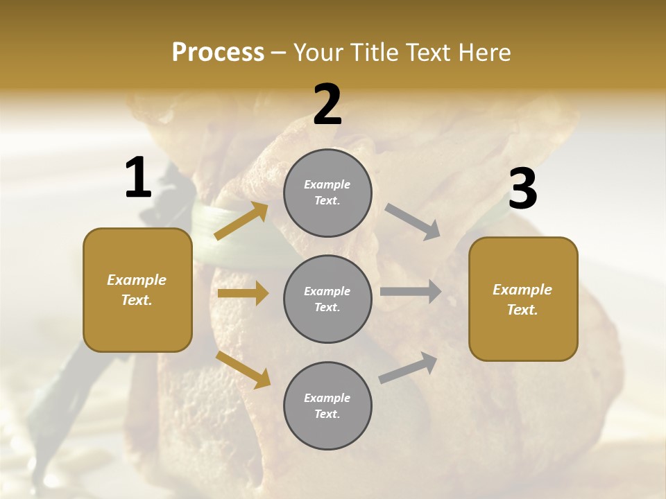 Salad Vegetable Meat PowerPoint Template