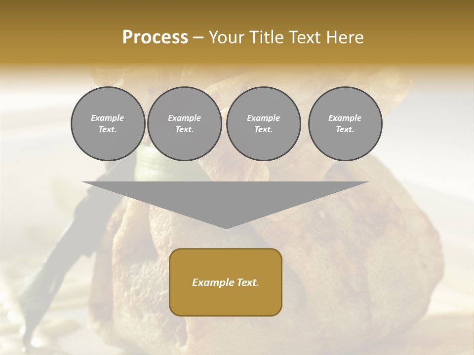 Salad Vegetable Meat PowerPoint Template