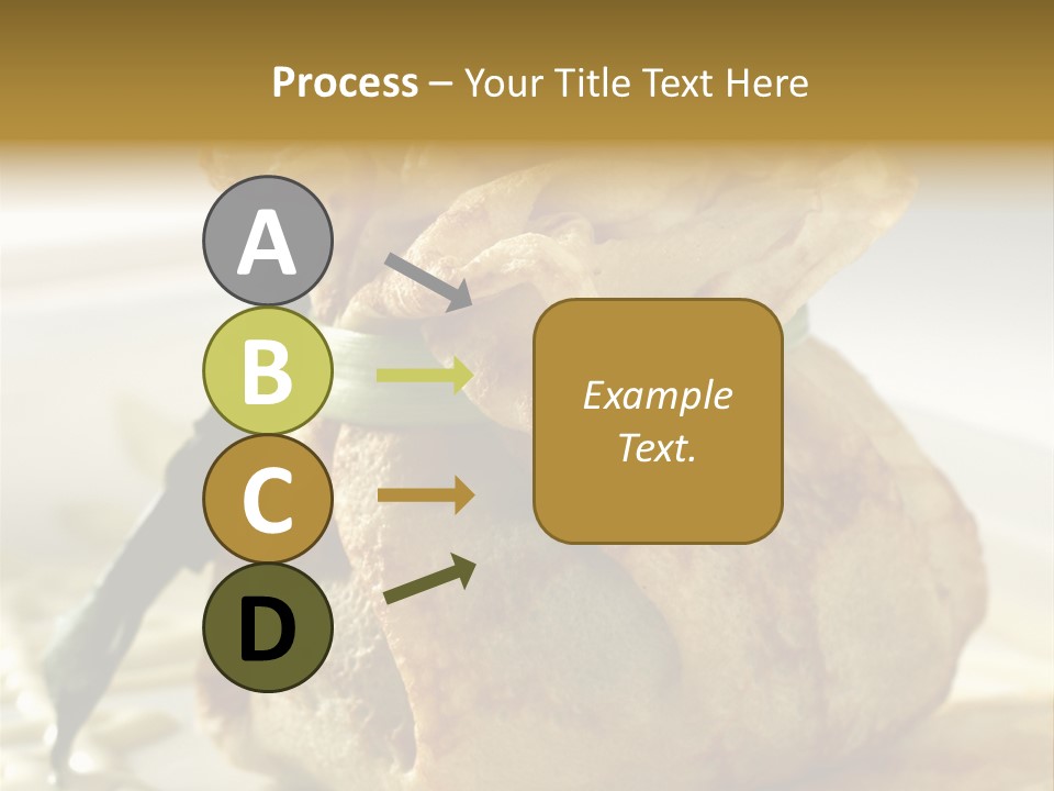 Salad Vegetable Meat PowerPoint Template