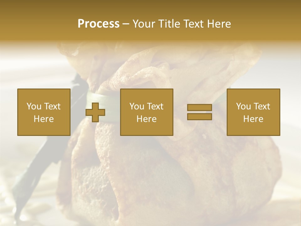 Salad Vegetable Meat PowerPoint Template