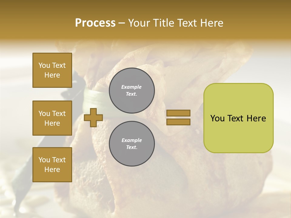 Salad Vegetable Meat PowerPoint Template