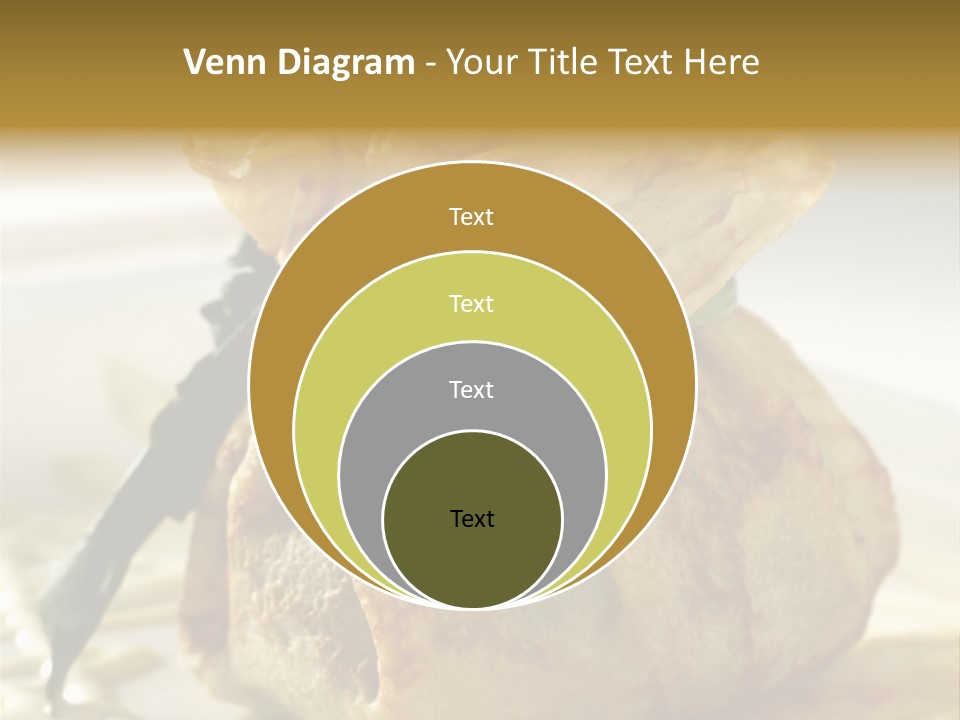 Salad Vegetable Meat PowerPoint Template