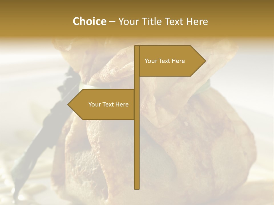 Salad Vegetable Meat PowerPoint Template