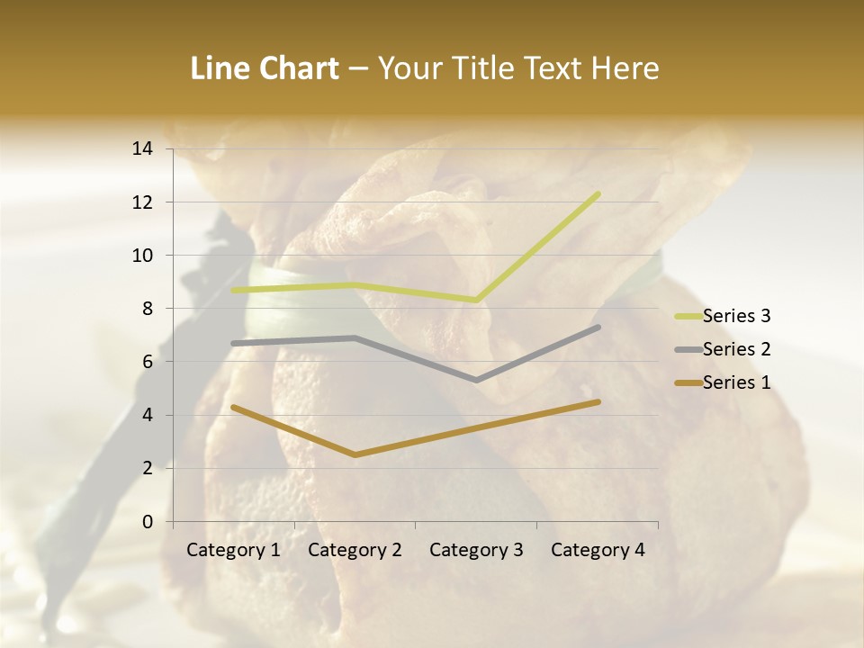 Salad Vegetable Meat PowerPoint Template