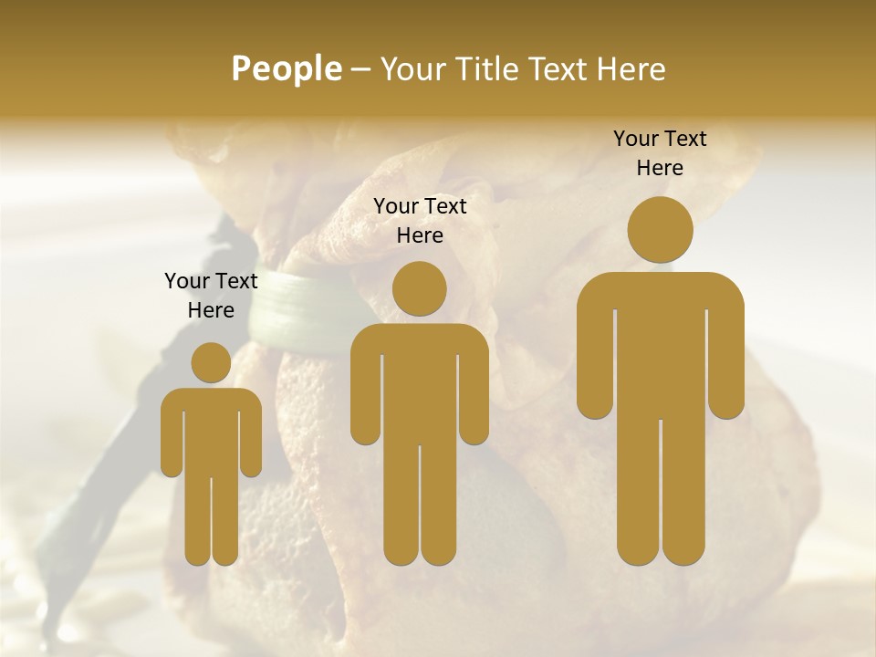 Salad Vegetable Meat PowerPoint Template