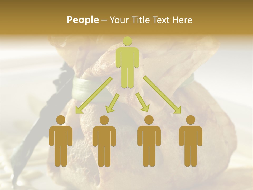 Salad Vegetable Meat PowerPoint Template