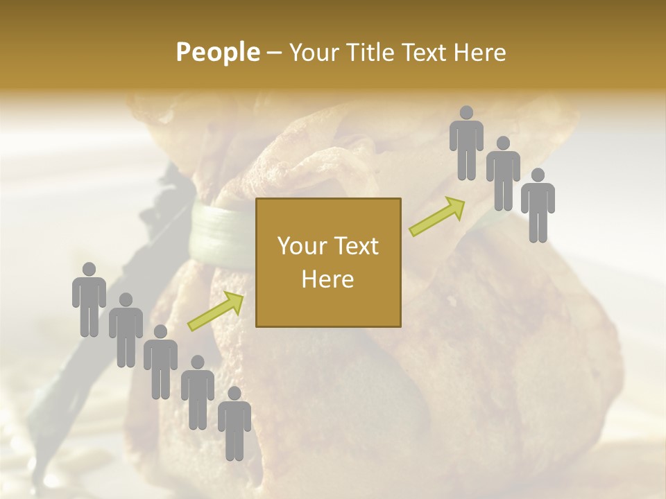 Salad Vegetable Meat PowerPoint Template