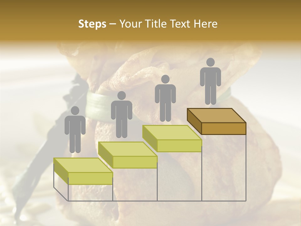 Salad Vegetable Meat PowerPoint Template